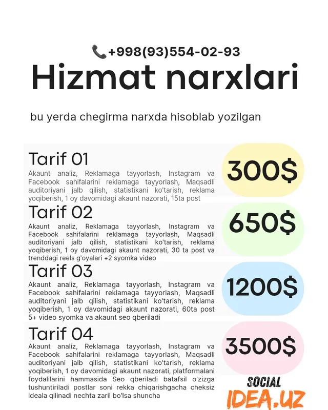 Marketing va SMM xizmati kafolatlangan, natijali 2 Marketing va SMM xizmati kafolatlangan, natijali 2