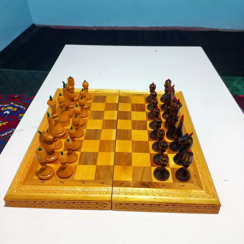 Shaxmat. Qo‘l mehnati yog‘ochdan yasalgan — фото 2