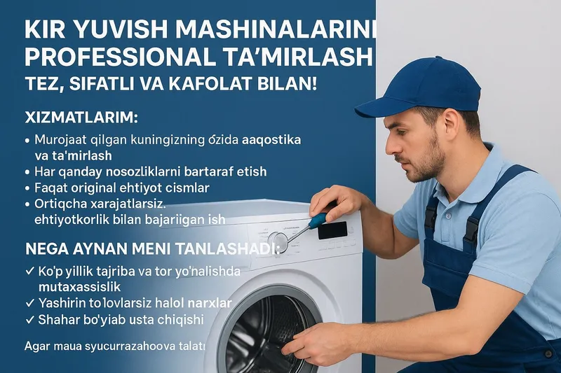 Kir mashina tamirlash. SAO servis