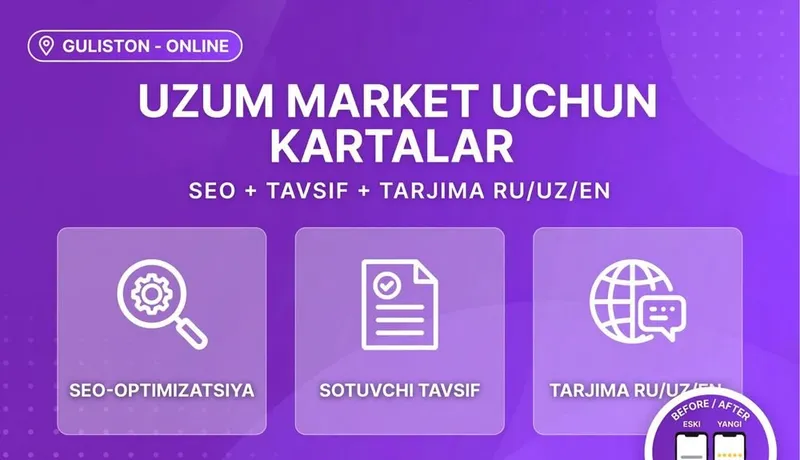 Guliston - Toshkent - Online, butun O'zbekiston bo'ylab 1 Guliston - Toshkent - Online, butun O'zbekiston bo'ylab 1