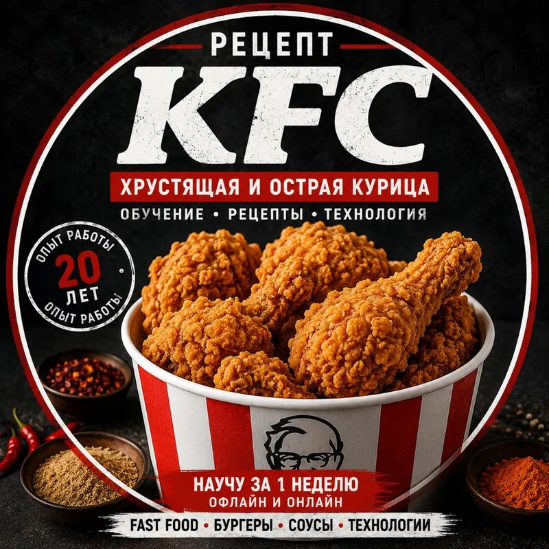 Обучение по приготовлению хрустящей и острой курицы Кфс Обучение по приготовлению хрустящей и острой курицы Кфс