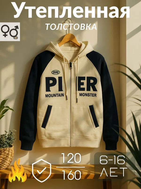 Толстовка утеплённая Толстовка утеплённая