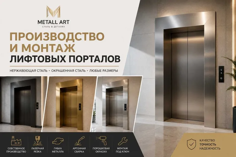 Производство и монтаж лифтовых порталов