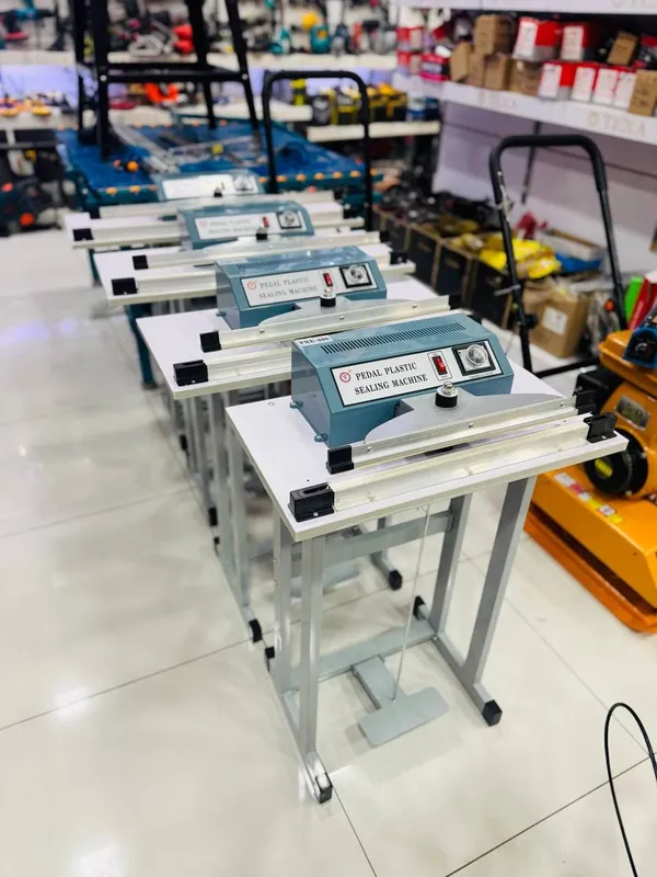 Машина для склеивания полиэтилена с ножным приводом и рукавом 40-70см