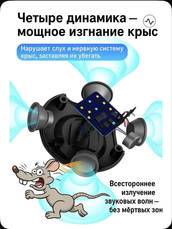Ультрозвуковой отпугиватель грызунов и насекомых — фото 6