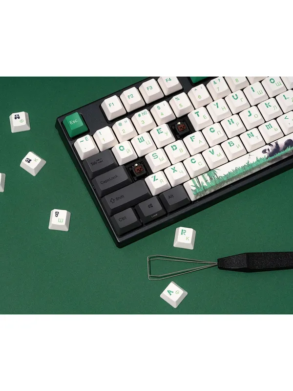 Клавиатура механическая Varmilo VEA87 Panda R2 87Key, Cherry MX Red, USB-A, EN/RU, White LED — фото 7