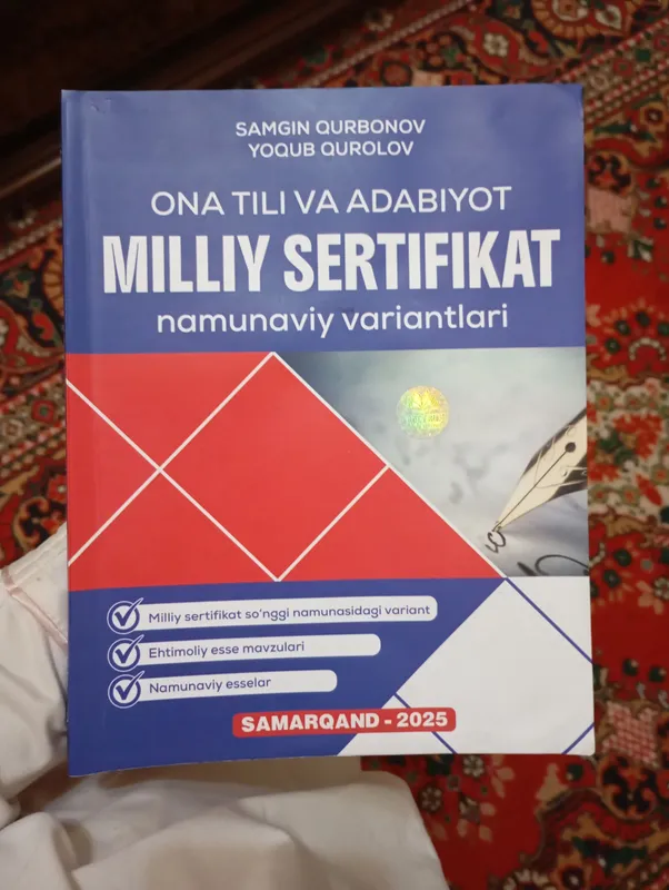ona tili milliy sertifikat kitobi