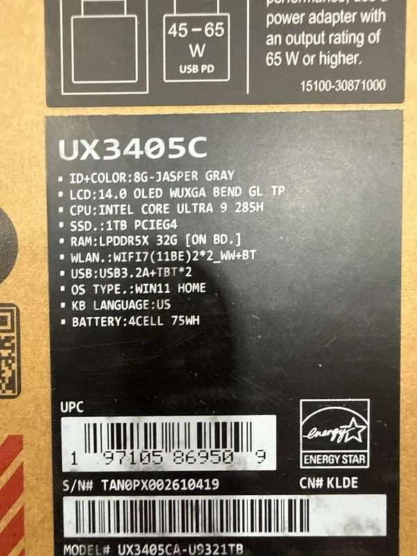 Asus Zenbook UX3405C — фото 1