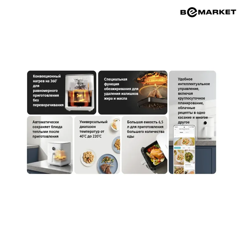 Аэрогриль Xiaomi Mi Smart Air Fryer 6.5L White — фото 3