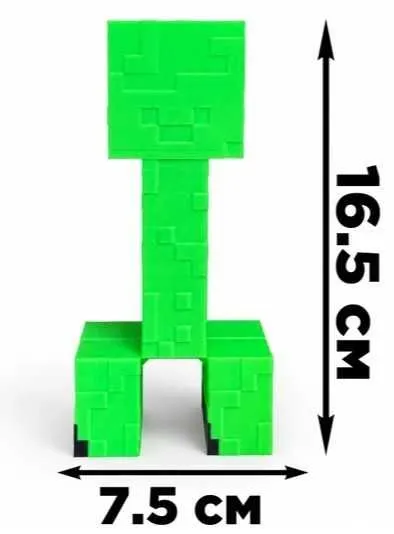 Крипер Minecraft, 3D фигурка, декоративная игрушка для геймеров 2
