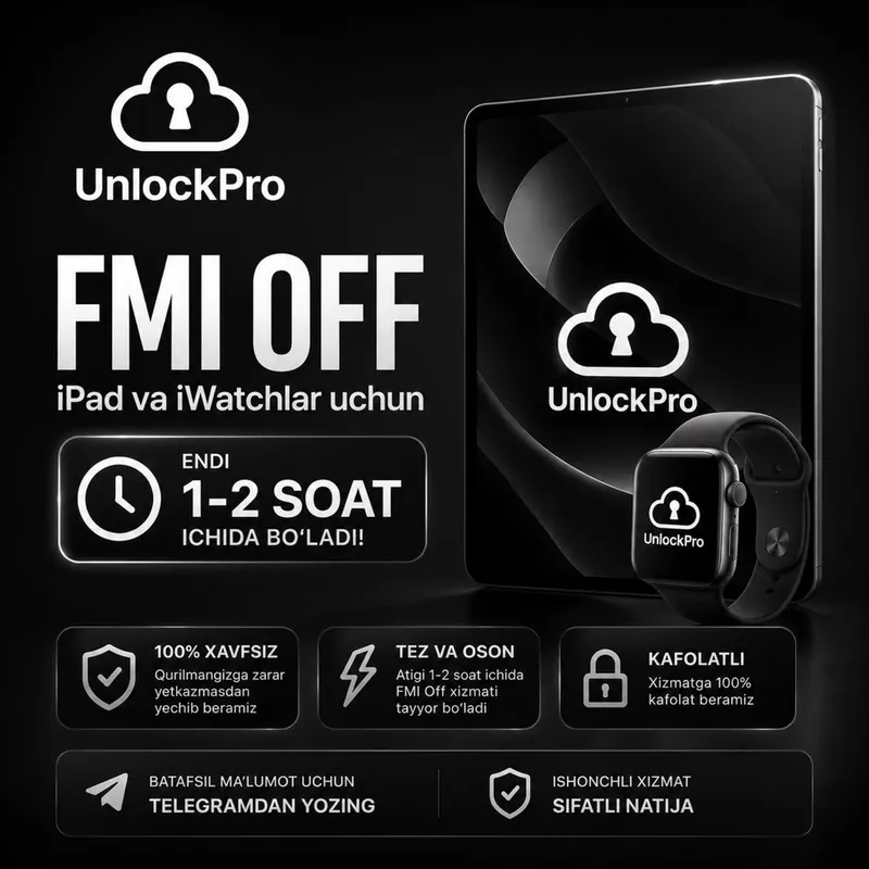 iPhone / iPad / iWatch / MacBook — iCloud ochish | Official + Bypass — фото 2 iPhone / iPad / iWatch / MacBook — iCloud ochish | Official + Bypass — фото 2
