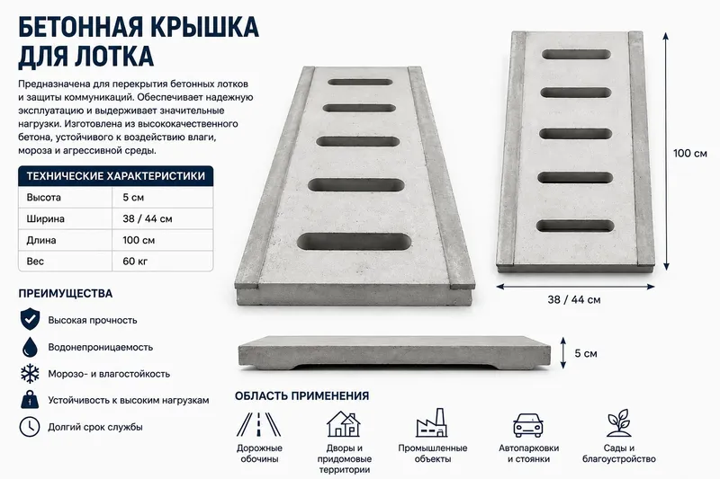 Бетон латок крышка завод нархда сотилади