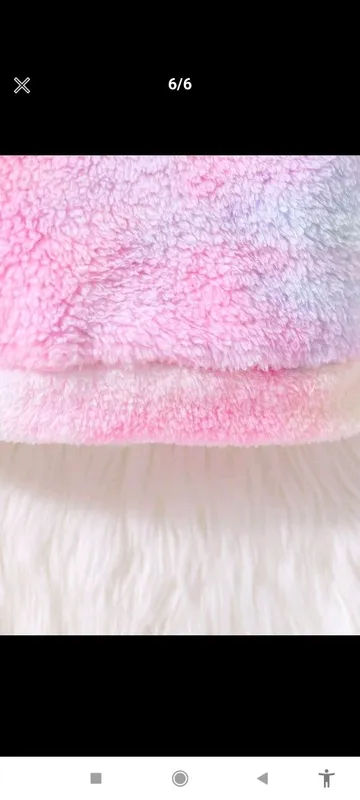 Толстовка Baby Tie Dye Teddy с капюшоном — фото 5