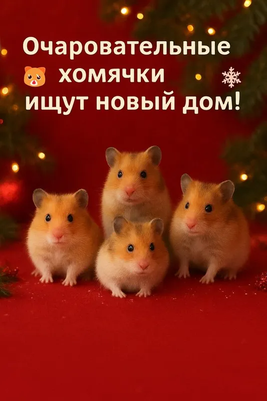 Хомячки очаровательные