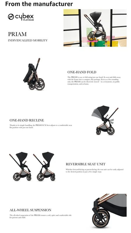Продажа коляски Cybex Priam 3 Platinum розовая — фото 6