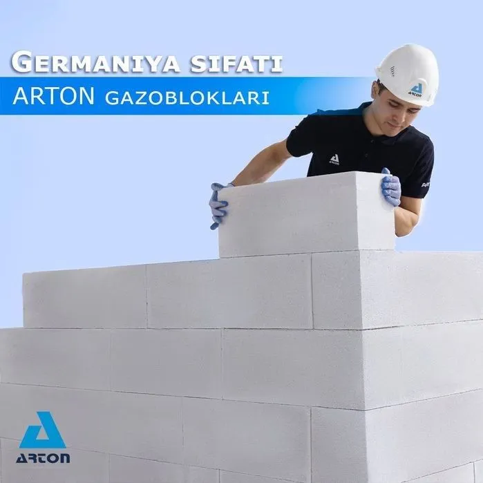 Gazoblok Arton Germaniya texnalogiyasida ishlab chiqariladi