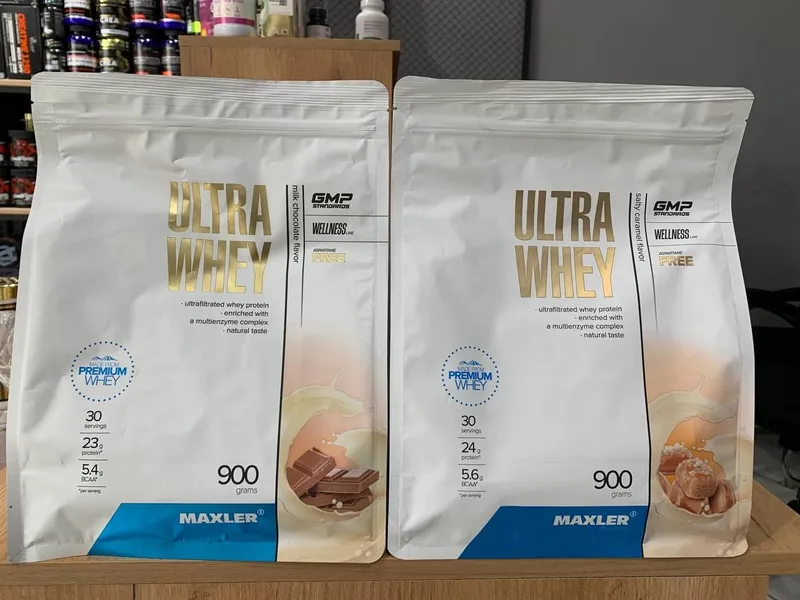 Maxler Ultra Whey (900 g, Sho'r karamel / Sutli shokolad)