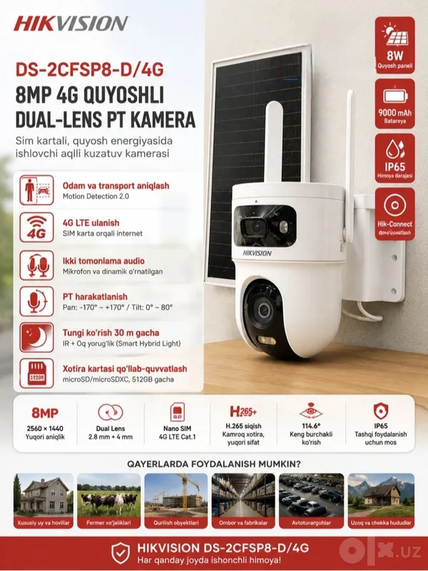 HIKVISION SP8-D 4G sim kartali 1 HIKVISION SP8-D 4G sim kartali 1