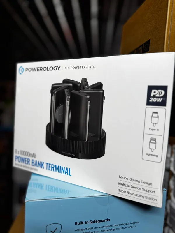 Powerology 8in1 станция с повербанками 10000mAh