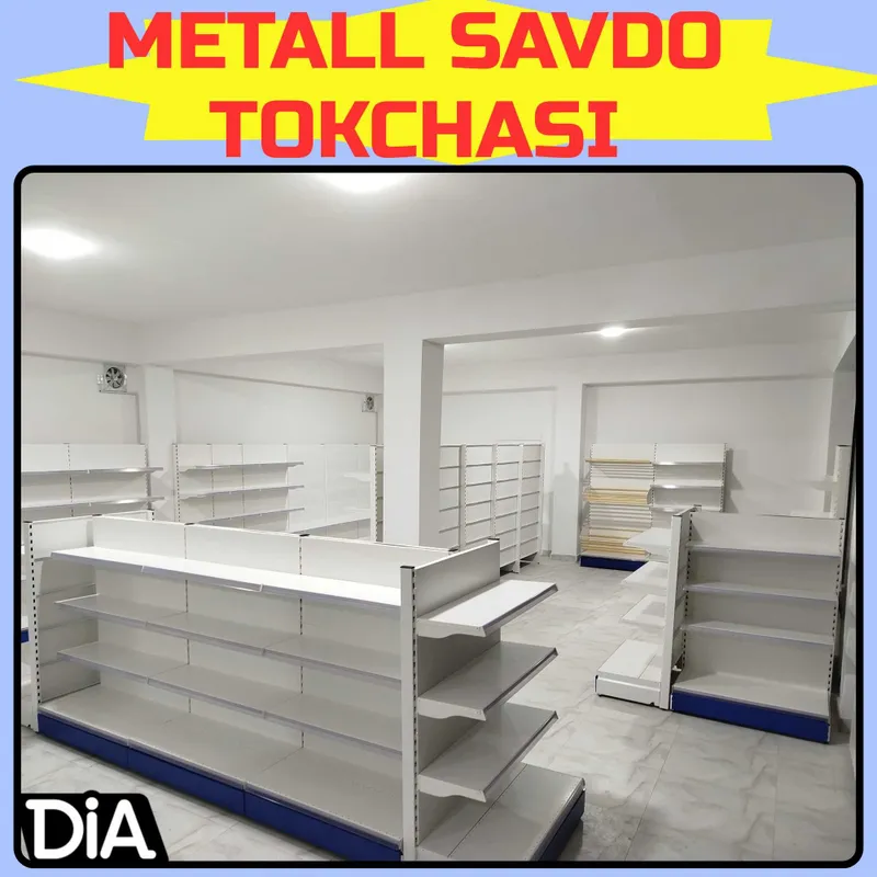 Стеллаж металлический торговый, polkalar savdo tokcha