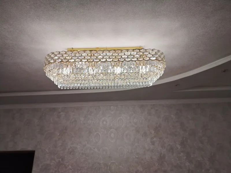 Установка люстра — фото 1