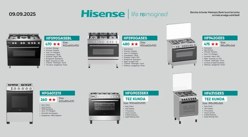 HISENSE Холодилник Хамма размер ранглари бор!!! — фото 4