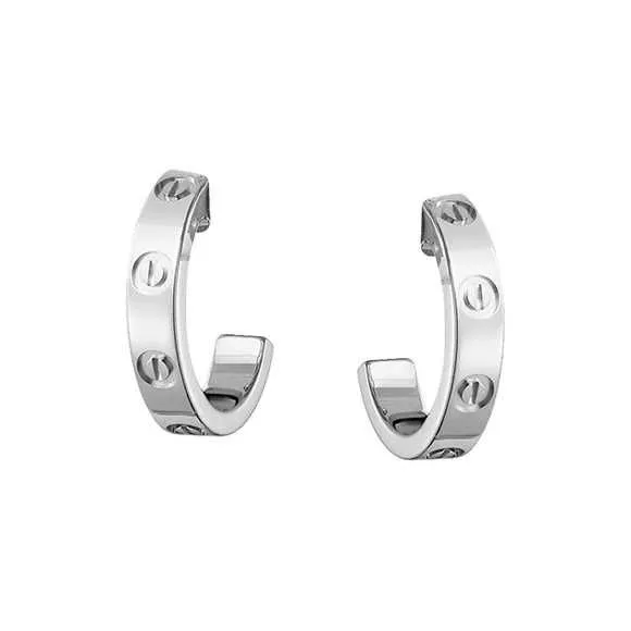 Серьги Cartier Love small model w/g