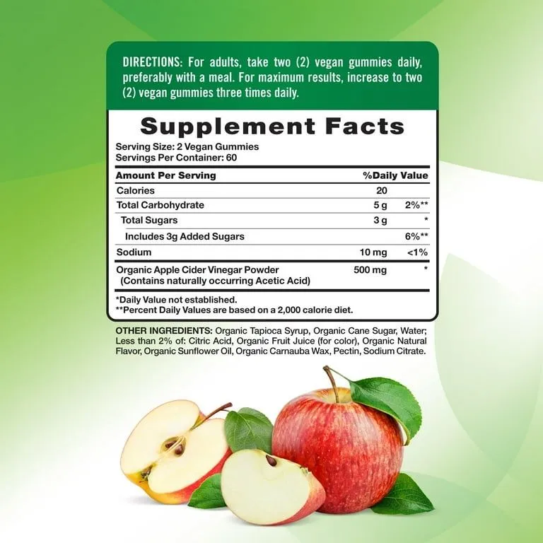 Nature's Truth Organic Apple Cider Vinegar, яблочный уксус 120 шт. 2 Nature's Truth Organic Apple Cider Vinegar, яблочный уксус 120 шт. 2