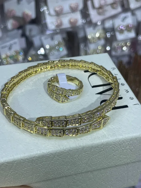 Набор браслет и кольцо от бренда Bvlgari 1