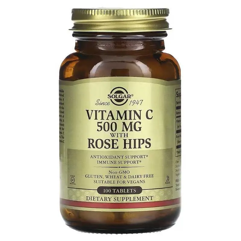 Solgar витамин C Vitamin C with Rose Hips — фото 1