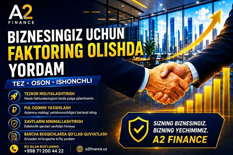 Biznes uchun faktoring yordami!