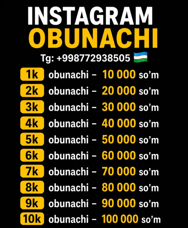 INSTAGRAM OBUNACHI NAKRUTKA
