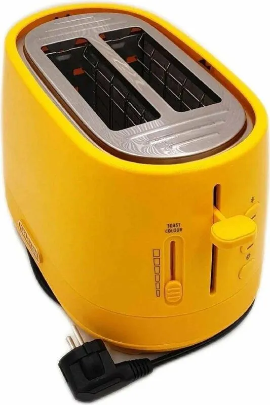 Тостер De'Longhi CTLAP2203 Италия, оригинал 550 Вт, жёлтый, два широки