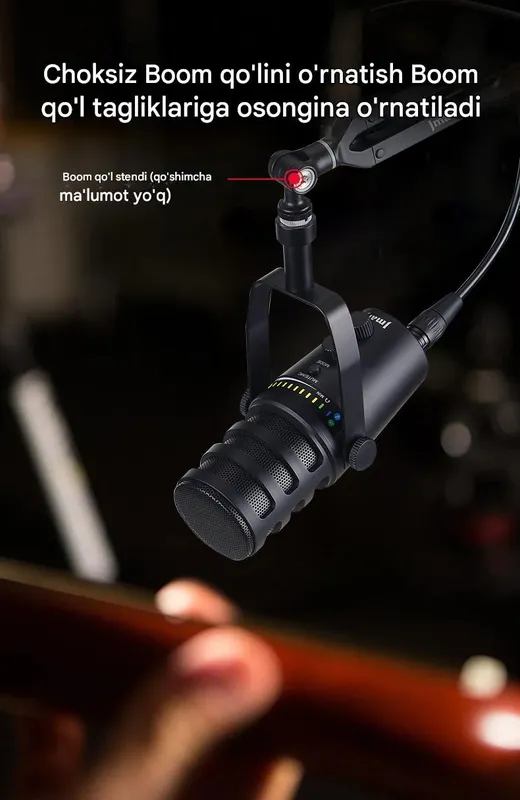 Jmary, podcast streaming uchun studiya mikrofoni — фото 6