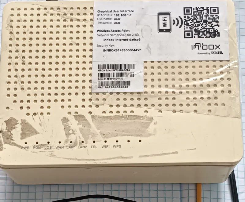 Wifi routor INBOX GPON uzonlinega — фото 1