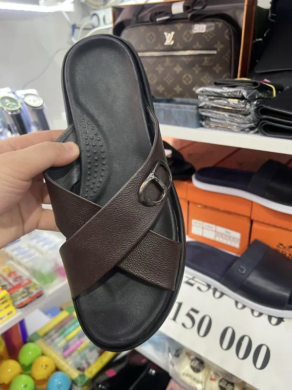 Тапочка кожаный бренд — фото 3