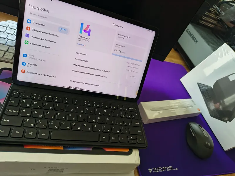 Xiaomi Pad 6® plansheti, klaviatura ®, stilus®. 2