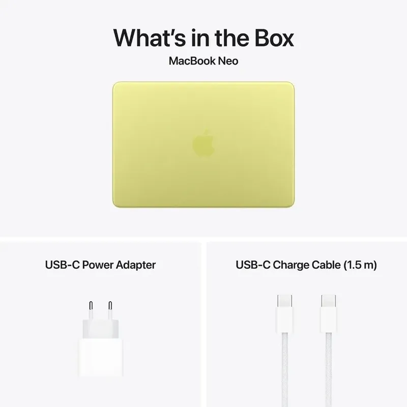 Ноутбук Apple MacBook Neo 8GB 256GB SSD Citrus (Желтый цитрус) 5 Ноутбук Apple MacBook Neo 8GB 256GB SSD Citrus (Желтый цитрус) 5