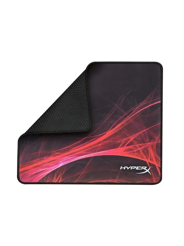 Коврик для мыши HyperX Fury S Speed (M 4P5Q7AA), игровой, черно-красный, прошитые края — фото 2