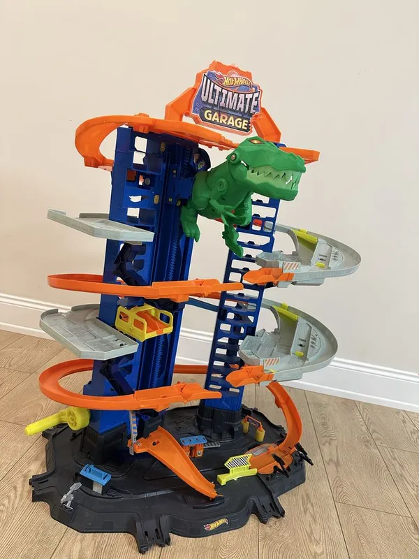 Hot Wheels Ultimate Garage с динозавром — оригинал, отличное состояние 2