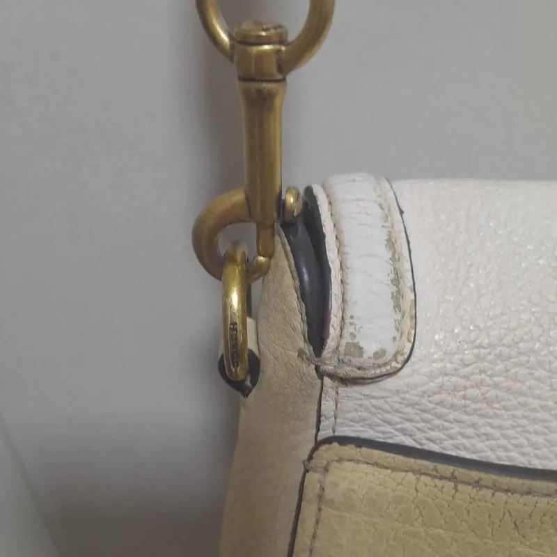 Сумка Coach Jade Colorblock Leather Saddle Bag — фото 3