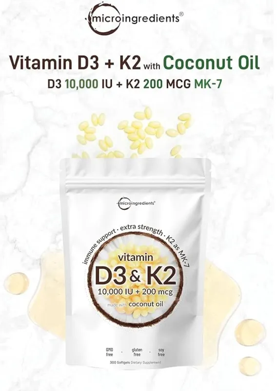 vitamin d3 k2, витамин д3 к2,10.000 IU 200 mcg — фото 3 vitamin d3 k2, витамин д3 к2,10.000 IU 200 mcg — фото 3