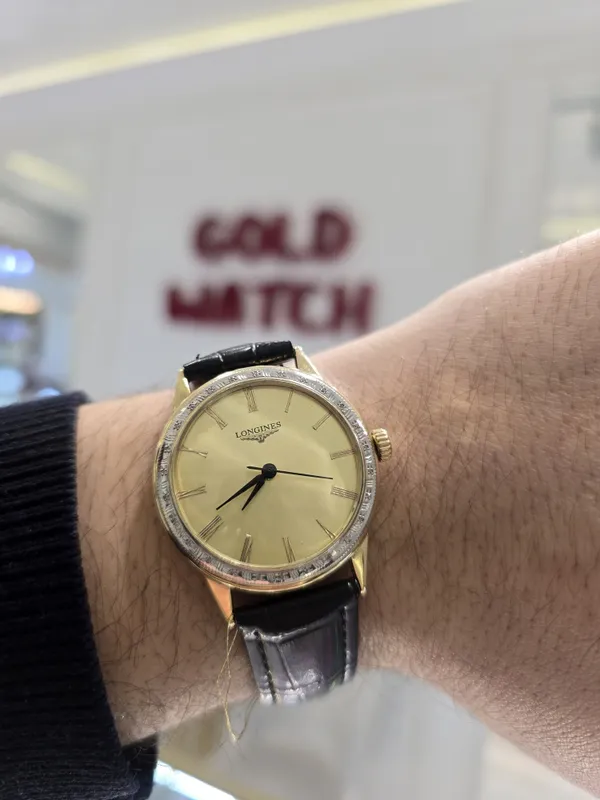 Продам золотые часы с бриллиантами Longines — фото 2