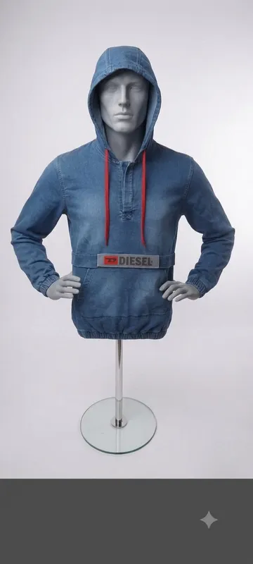 Мужское джинсовое худи-анорак Diesel 1 Мужское джинсовое худи-анорак Diesel 1