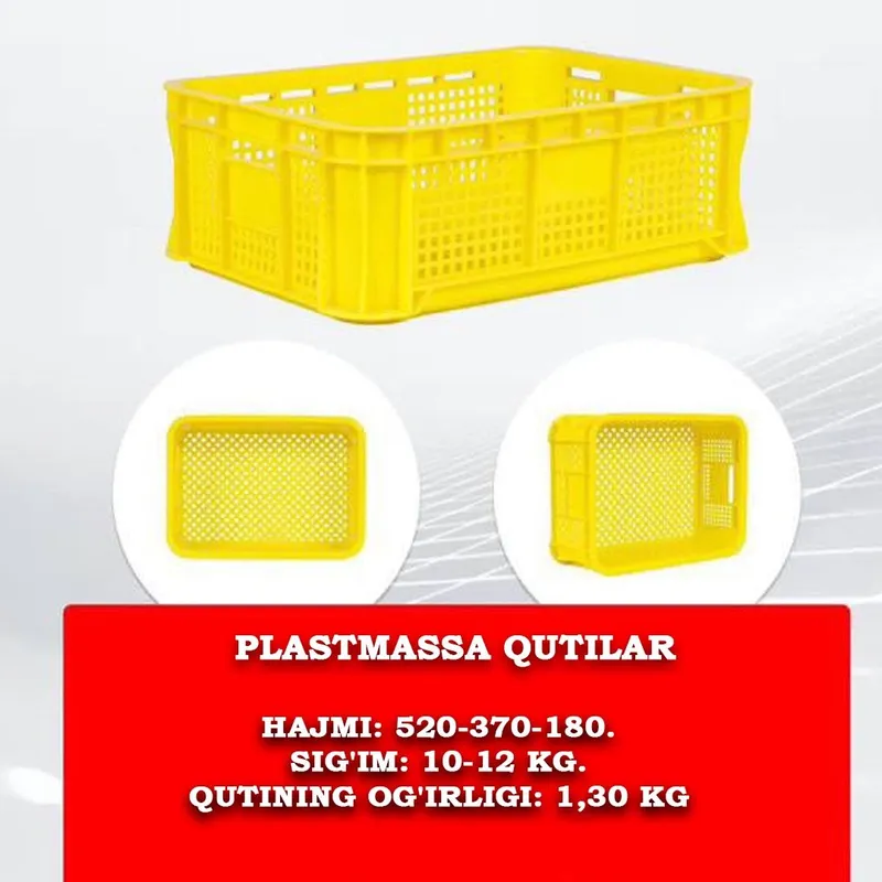 Yashik sifatli plastikdan