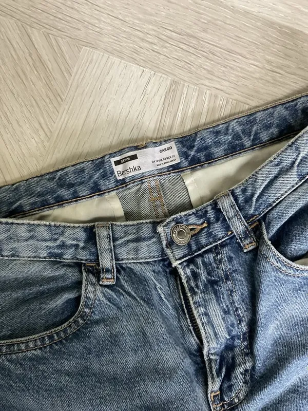 Джинсы карго BERSHKA — фото 1