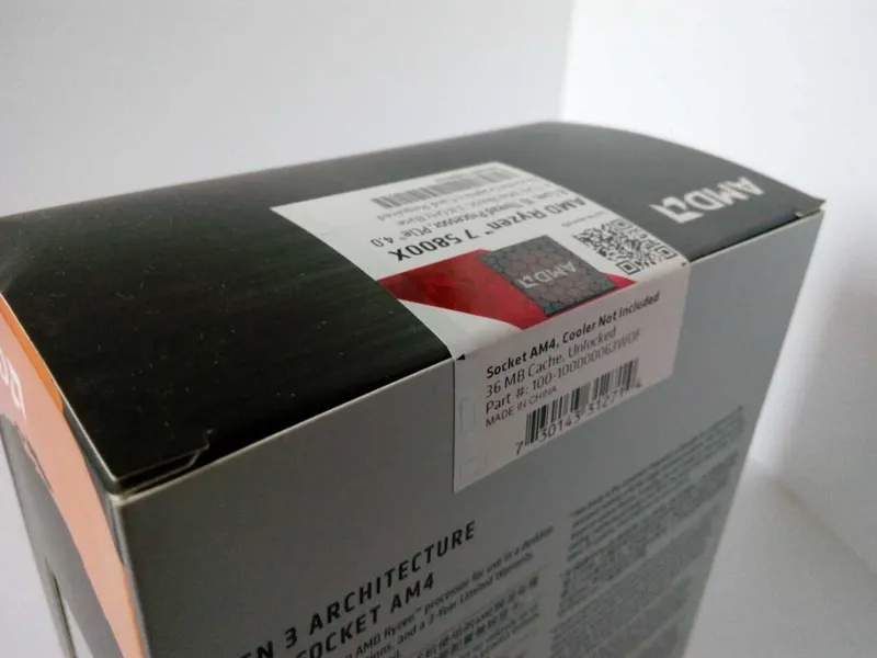 AMD Ryzen 7 5800x Новый запечатанный (BOX версия) 6 AMD Ryzen 7 5800x Новый запечатанный (BOX версия) 6
