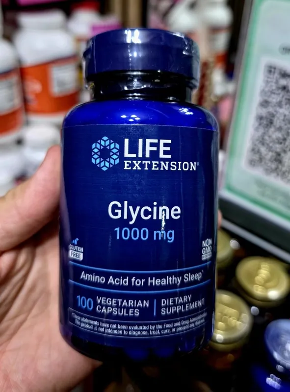 ДОСТАВКИ НЕТ Life Extension глицин 1000мг на каждую капсулу 100шт USA