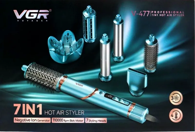 VGR V-477 Professional 7 in 1 Hot Air Styler 3