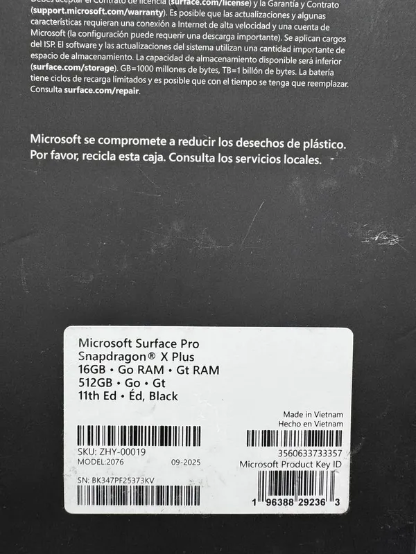 Microsoft Surface Pro 11 Snapdragon X Plus 1 Microsoft Surface Pro 11 Snapdragon X Plus 1